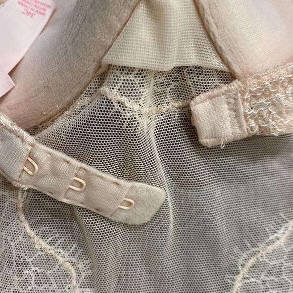 Victoria’s Secret Peach Lace Push Up Garter Corset‎ Slip Size 34C - Picture 10 of 13